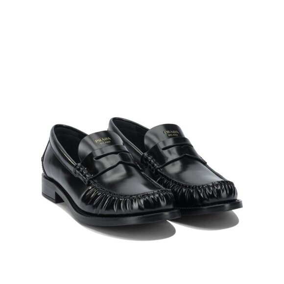 Prada Brushed Leather Loafers IT 36 Women - Picture 2 of 5